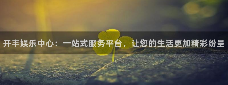 天天购彩3代理：开丰娱乐中心：一站式服务平台，让您的生活更加精彩纷呈